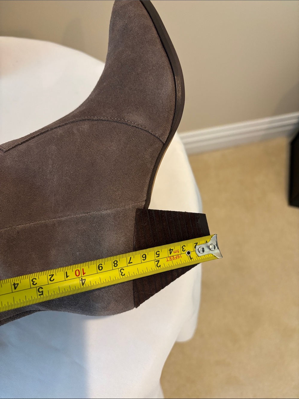 NEW! Vince Camuto Taupe Suede Over-the-Knee Boots 9 Wide Calf - Picture 6 of 9